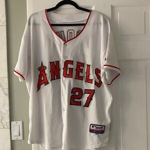 Angels Trout Baseball Jersey #27
"Authentic Collection" Majestic Athletic tag